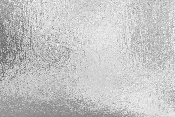 istock Silver foil texture, metal glitter background 1296324508