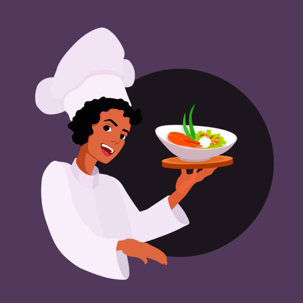 686 Woman Holding Plate Of Food Illustrations & Clip Art - iStock | Black  woman holding plate of food