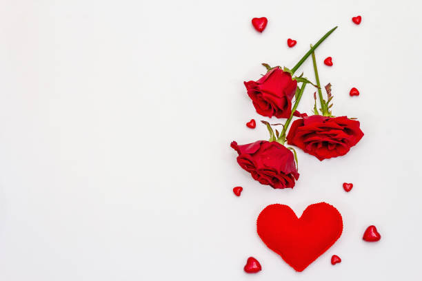 istock Red hearts isolated on white background 1296327851