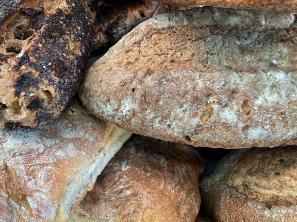 istock Close up, Traditional Artisan bread, homemade sourdough bread with crispy crust. 1296333729