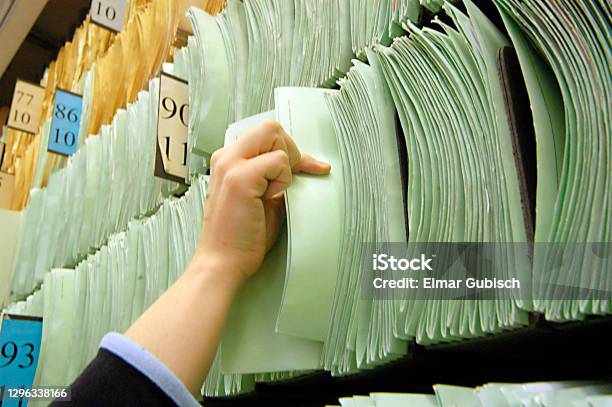 Files And Documents In The Archive Stock Photo - Download Image Now - Civil Servant, Austria, Business