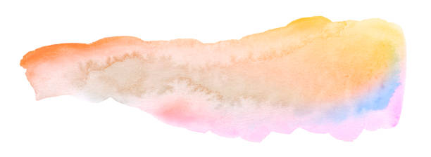 istock Multicolor oblong elongated watercolor stain, a unique background for websites, posters, postcards. 1296348795