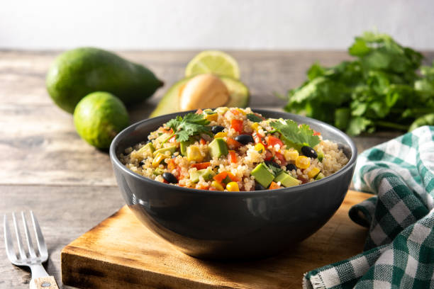 istock Mexican salad with quinoa in bowl 1296352732