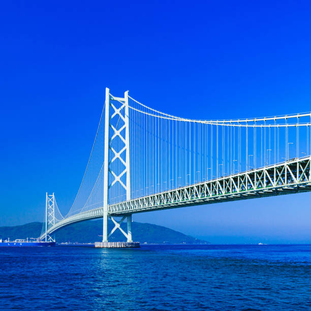 istock Akashi Kaikyo bridge in Kobe Japan 1296354072