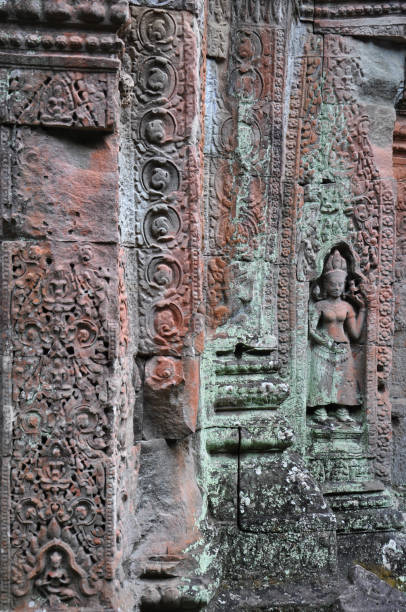 istock Angkor wat carvings and statues 1296367129