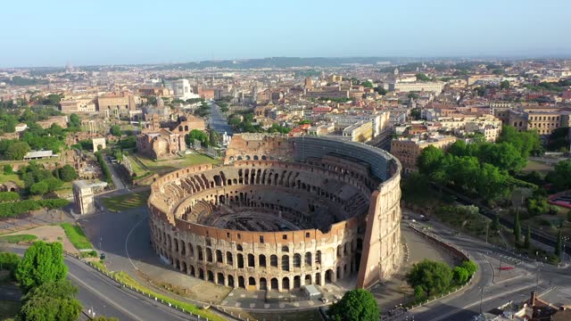 The Colosseum and the Imperial Forums in Rome