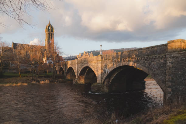 istock Peebles Old Parish Church and Bridge 1296368343
