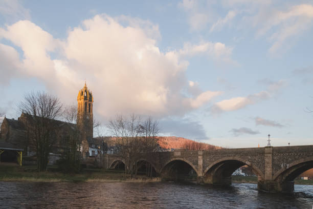 istock Peebles Old Parish Church and Bridge 1296369042
