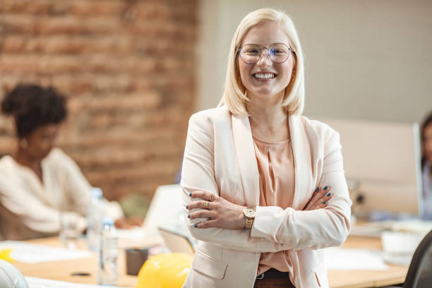 istock Successful young business woman 1296369468