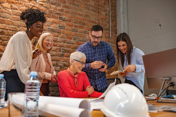 istock Group of business workers smiling happy and confident. 1296373334