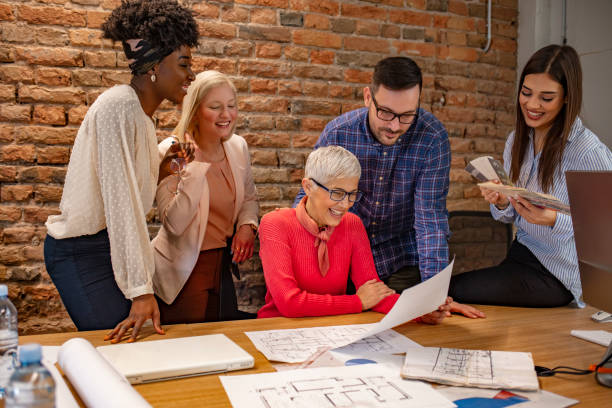 istock Business people working in conference room. 1296373406