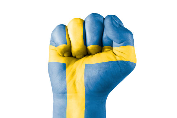 Fist-shaped, concept, country flag painted