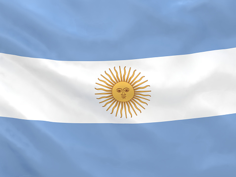 Argentina flag waving