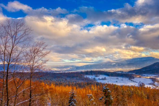 istock beautiful snowy winter mountain landscape (HDRi) 1296384979