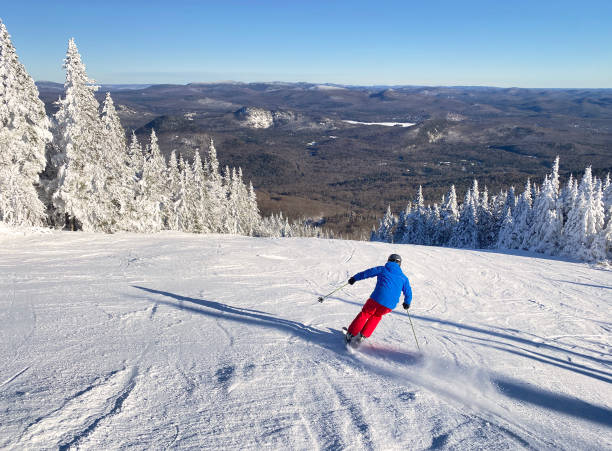 istock Skier in Mont Tremblant summit, Quebec 1296392937