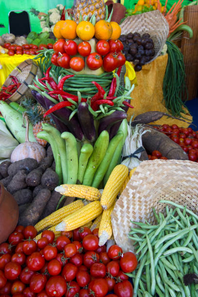 istock Healthy fresh rainbow colored fruits and vegetables 1296393719