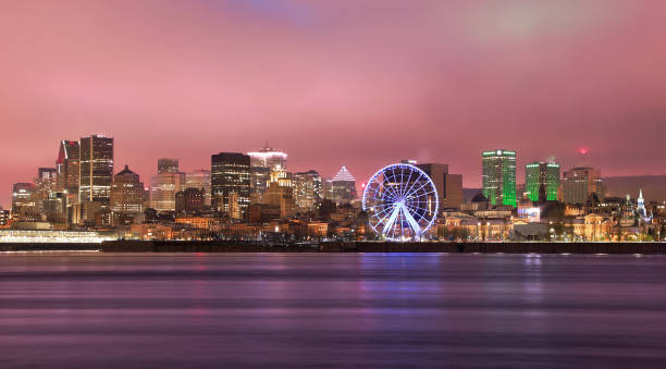 istock Montreal skyline at dusk and St Lawrence River 1296394824