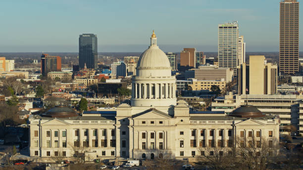 istock Winter Sun on Arkansas State Capitol and Downtown Little Rock 1296400366