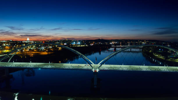 istock Last Light on the Arkansas River in Little Rock 1296400397