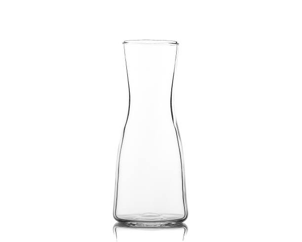 istock Empty vase of glass, isolated 1296404238