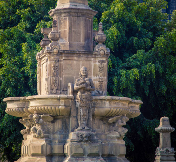 istock statue on a fountain in Mexico City 1296411502