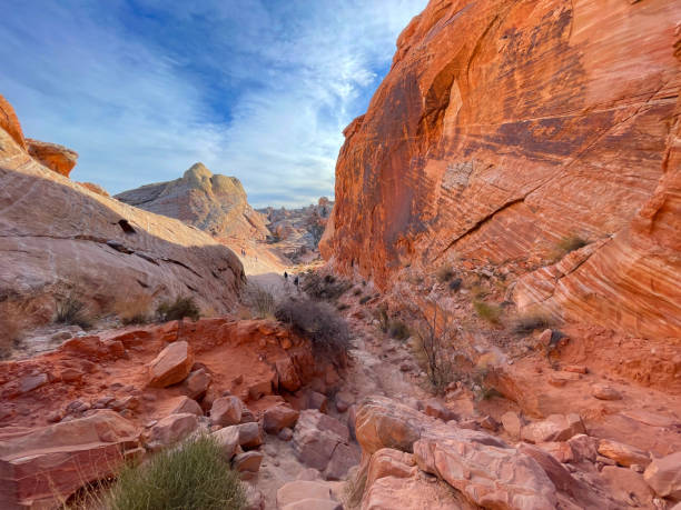 istock Valley of Fire on New Years Day with visitors 1296414182