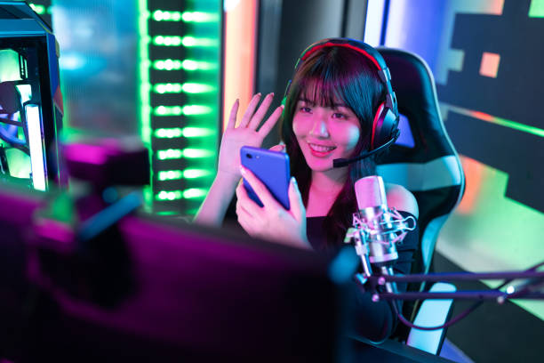 istock cybersport gamer have live stream 1296430562