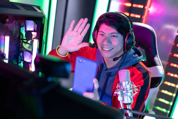 istock cybersport gamer have live stream 1296430582