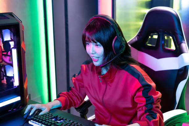 istock Young Asian cyber sport gamer 1296431278