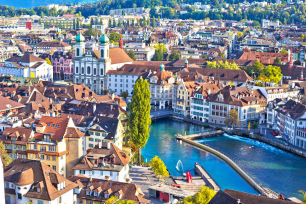 istock City of Luzern and Reuss river panoramic view 1296431445