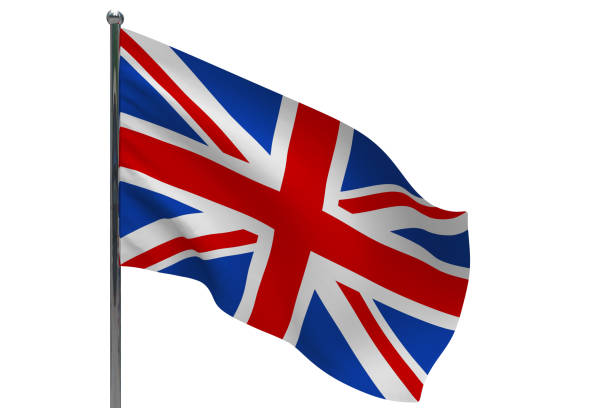istock United Kingdom flag on pole icon 1296434767