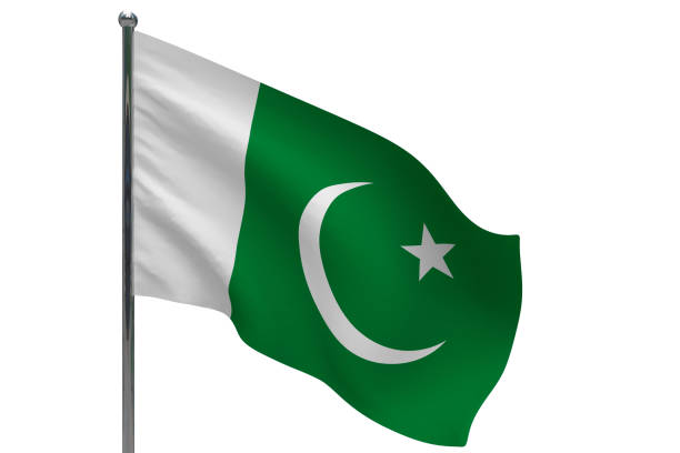 istock Pakistan flag on pole icon 1296435561