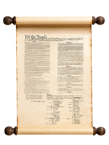 Scroll with the United States Constitution