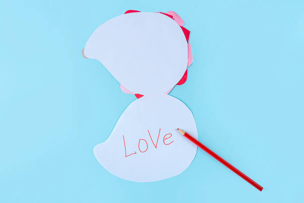 istock DIY and kid's creativity. Step by step instruction: how to make valentine card, hedgehog with hearts. Step6 write word 