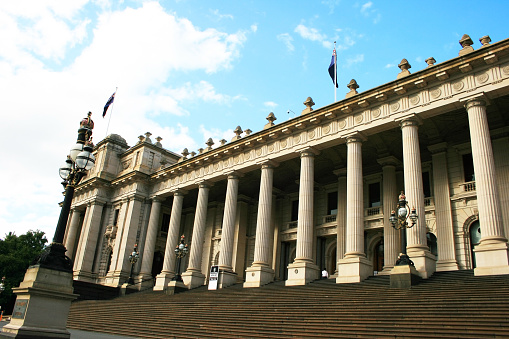 The Parliament House in Melbourne, Victoria, Australia