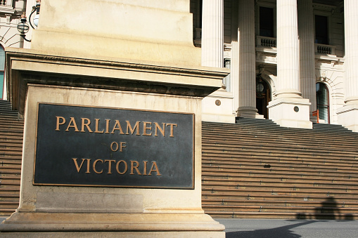 The Parliament House in Melbourne, Victoria, Australia