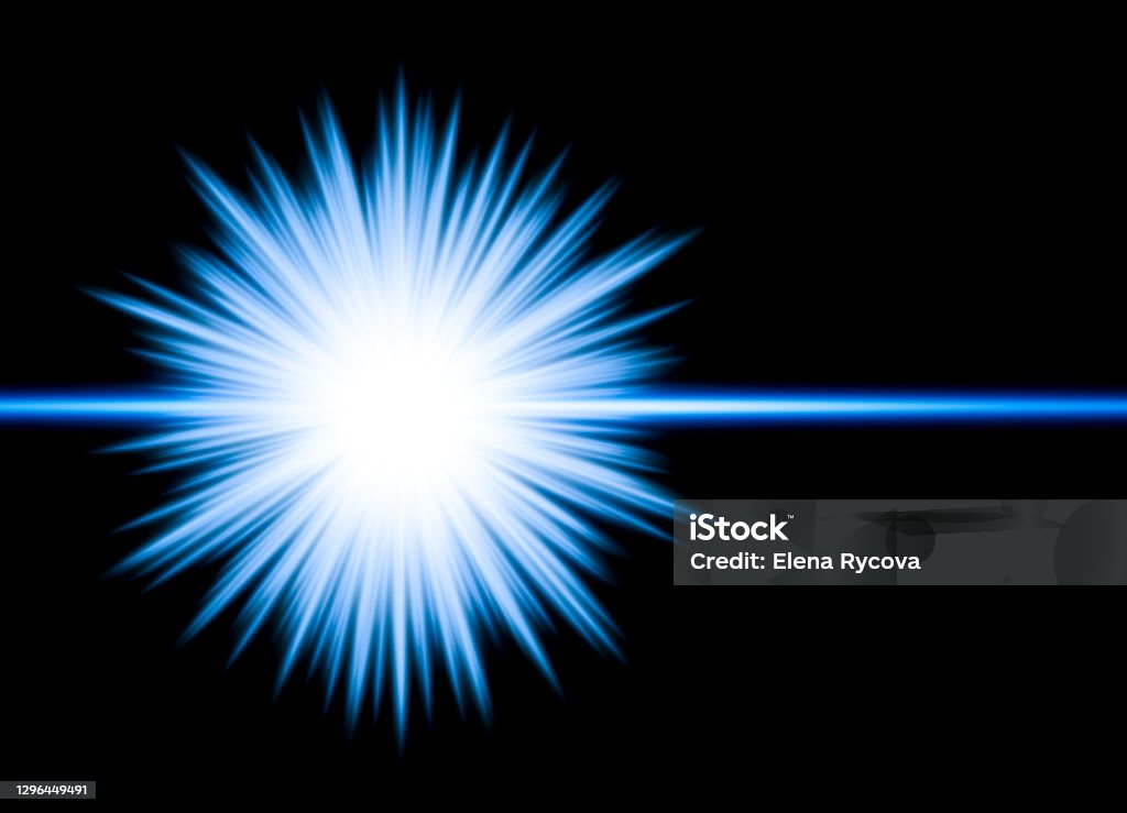 Color Flash Blue Blue Flash Light On Dark Background Stock Photo - Download Image Now ...