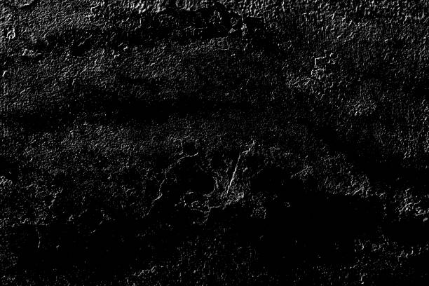 Black stone marble with copy space background, grey cement texture - Black Grunge background
