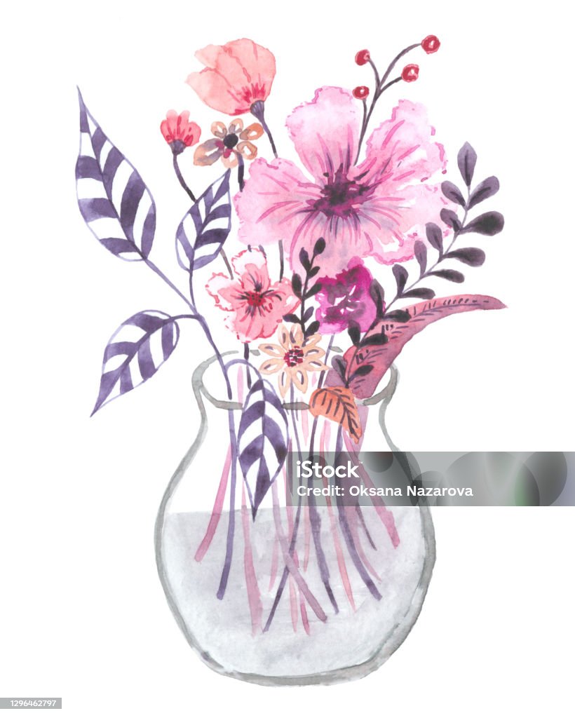 Ilustración de Ilustración De Acuarela Con Un Ramo De Flores Místicas Y Bayas Sobre Un Fondo Blanco y más Vectores Libres de Derechos de Pintura de acuarela - iStock Ilustración de Ilustración De Acuarela Con Un Ramo De Flores Místicas Y Bayas Sobre Un Fondo Blanco y más Vectores Libres de Derechos de Pintura de acuarela - iStock