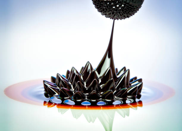 flujo ferrofluido - ferrofluid fotografías e imágenes de stock