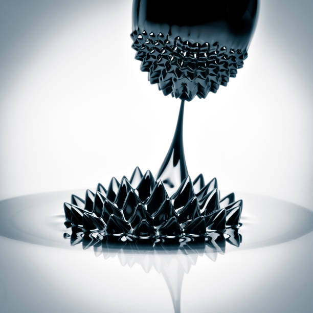 picos de ferrofluidos - ferrofluid fotografías e imágenes de stock