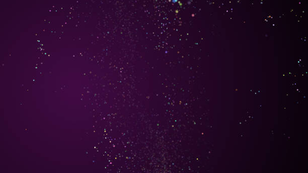 istock Purple abstract background with glitter lights in 3d renderig. 1296465140