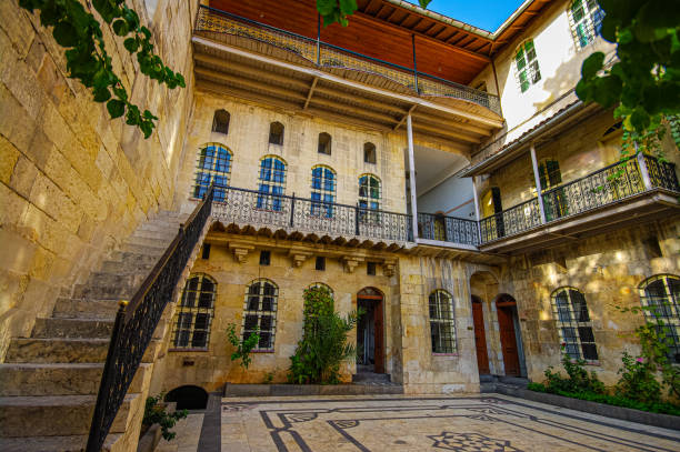 Old Mansion, historical house, Gaziantep Eski Konak, historical house, Gaziantep bey neighborhood gaziantep city stock pictures, royalty-free photos & images