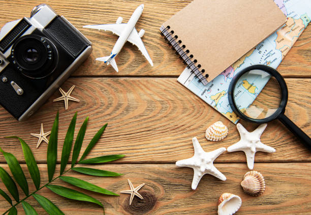 istock Summer holiday background. Travel concept 1296482575