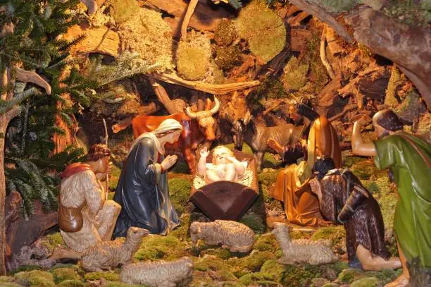 Photo of christmas crib or nativity scene