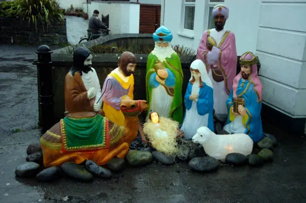 Photo of christmas crib or nativity scene