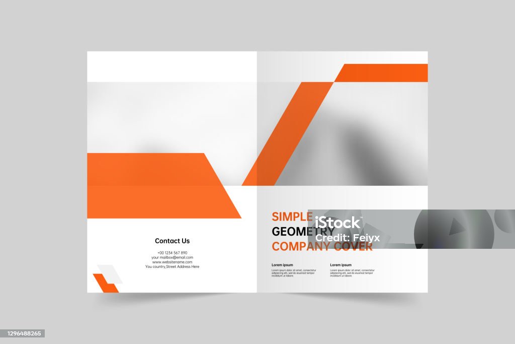 Cover And Introduction Company Introduction General Cover Brochure Stock Illustration ...