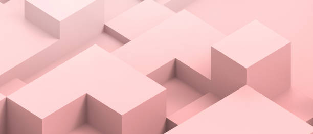 istock Abstract Background Minimal Success and Modern Geometry  square box with podium Business Concept on Red - 3d rendering 1296489978