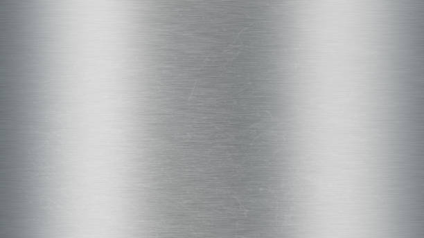 istock Silver metal with scratches 1296499550