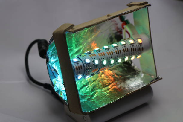 istock Controlled LED decorative light which is programmable and color of each LED can be controlled 1296499718